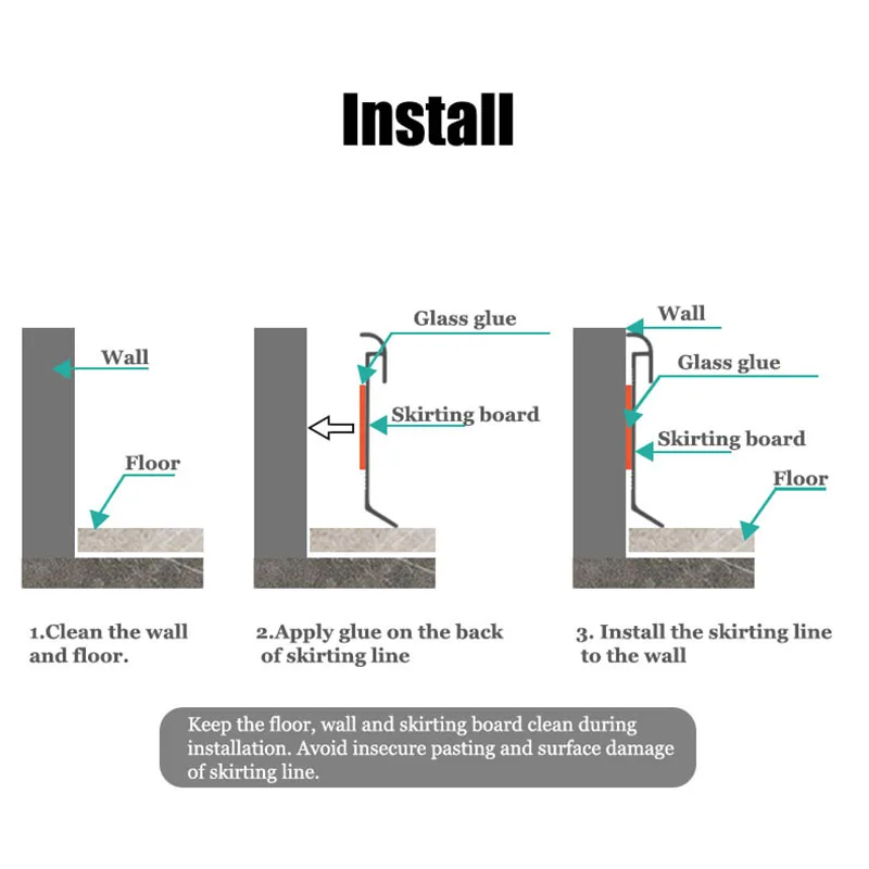 0.5/1M/pcs H80 Led Aluminium Skirting Board Hide Backlight Surface Mounting Baseboard Base Floor Corner Wall Trim Line Border