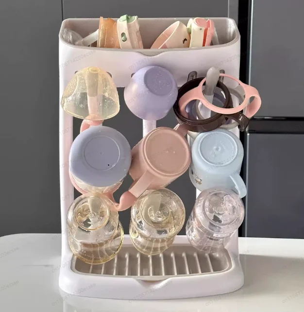 Baby Bottle Drying Rack Multi-layer Large Capacity Drying Stand for Cups Bowls and Accessories Space Saving Countertop Storage O