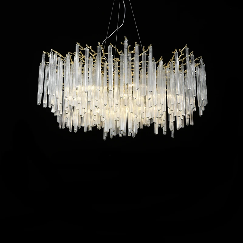 

Фабрика - Прямая дешевая современная скандинавская хрустальная люстра в стиле ветки для украшения интерьера стеклянной лампы