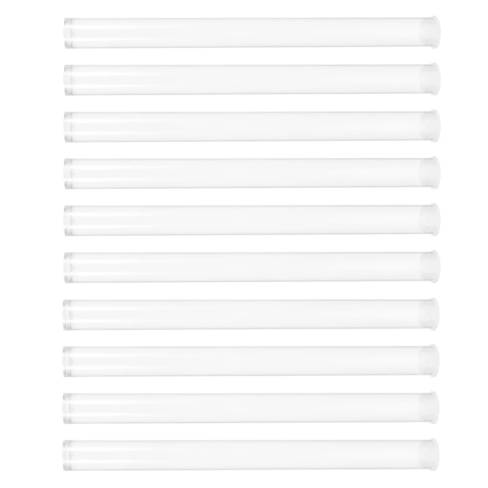 

10pcs Clear Acrylic Incense Storage Tube Sealed Lid For Sandalwood Sticks Home Decor Transparent Incense