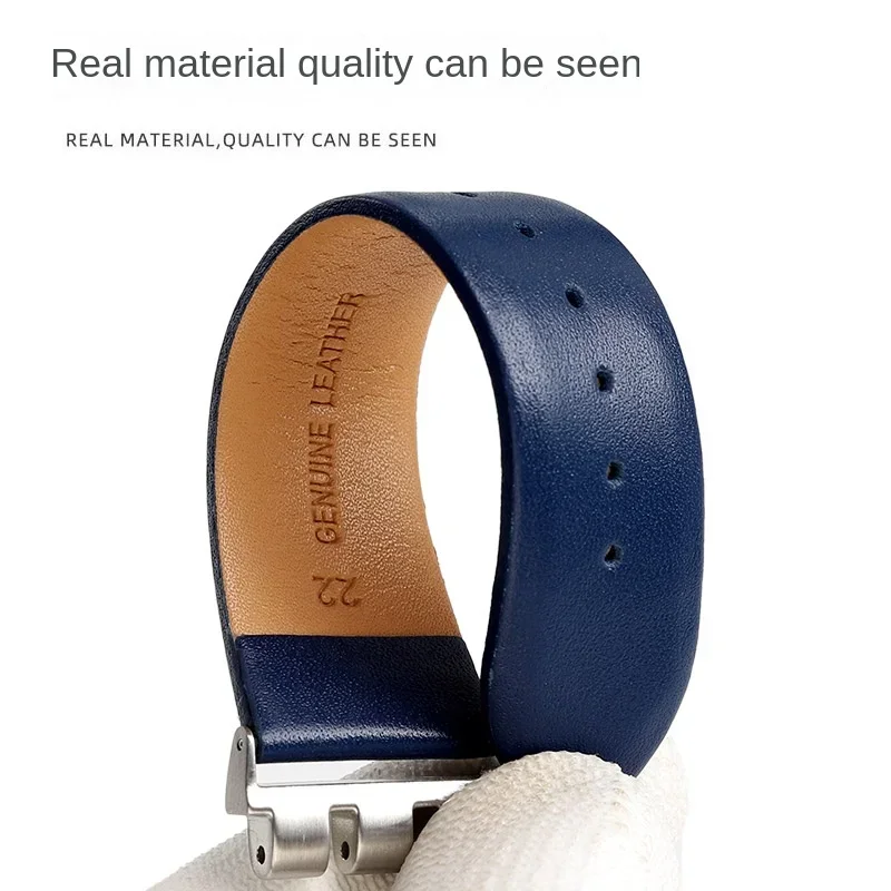 For Swatch metal adapter YVS400 YVB404 YVS420 YVS454 YVS451 Leather strap bracelet Modified watch chain 21mm red blue black band