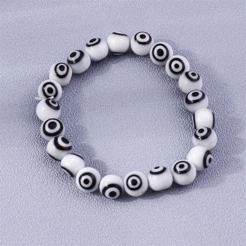 Böhmische handgemachte Evil Eye Perlen Handgelenk Armbänder & Armreifen für Frauen Mädchen Party Urlaub Schmuck Geschenke – Detail 8