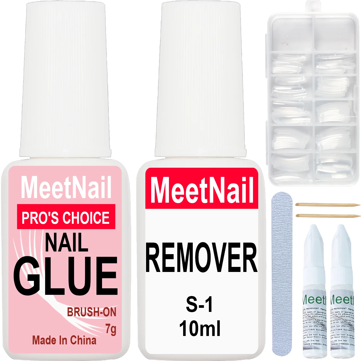 

7g Quick Drying Nail Glue Super Strong Nail Rhinestones Glue Set for Acrylic Fake Tips Nail Gel Glue Manicure Tools