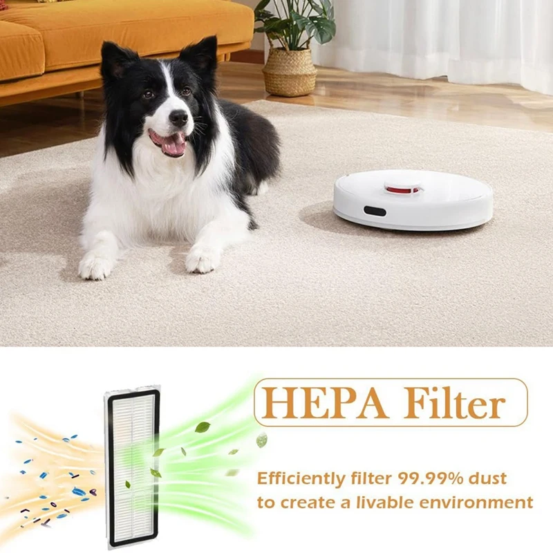 لـ Dreame L10S Ultra/ L10 Ultra/ L10S Pro، قطع غيار لفرشاة Xiaomi X10 Plus الجانبية الرئيسية ومرشحات Hepa وسادات الممسحة