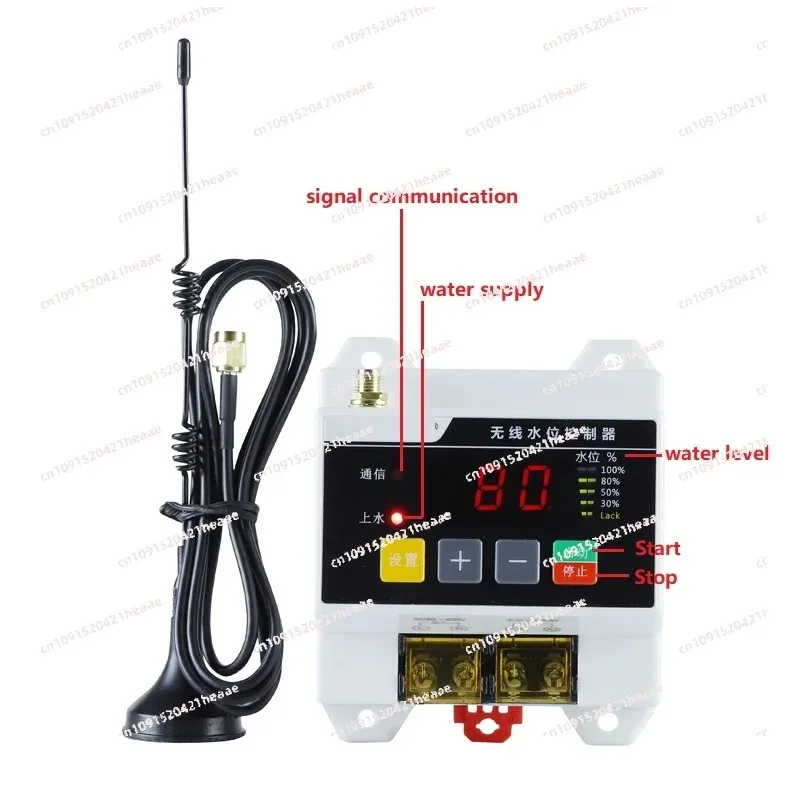 Suitable forautomatic wireless remote water level controller water pump tank water tower liquid level remote control float  220V