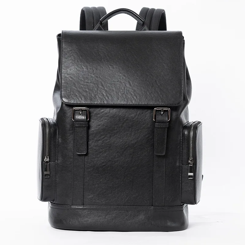 

Мужской кожаный рюкзак, повседневная сумка для компьютера, новый рюкзак большой вместимости, сумка, универсальная сумка через плечо, дорожная сумка