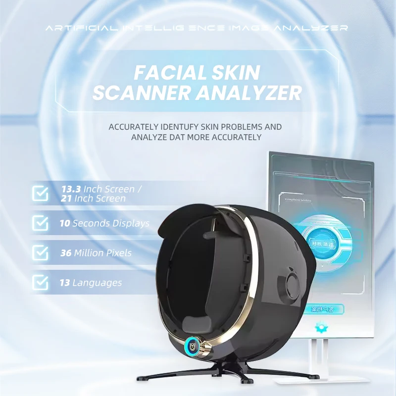 2024 Portable Face Analyzer UV RGB PL 3D Smart Skin Tester Skin Analysis Machine for Sale