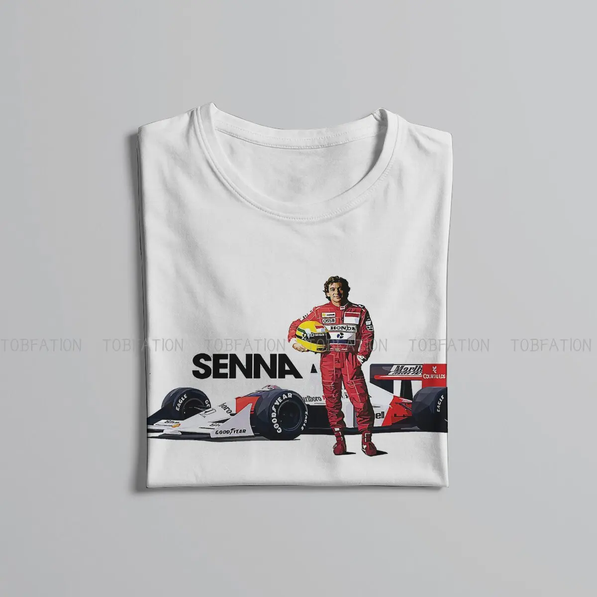 Ayrton Senna F1 Race Raer TShirt for Men Sennaaa  Basic Casual Tee T Shirt Novelty New Design Fluffy