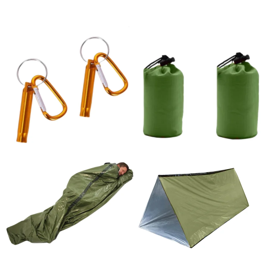 Outdoor emergency tent portable warm emergency blanket Thermal blanket lifesaving refuge emergency sleeping bag