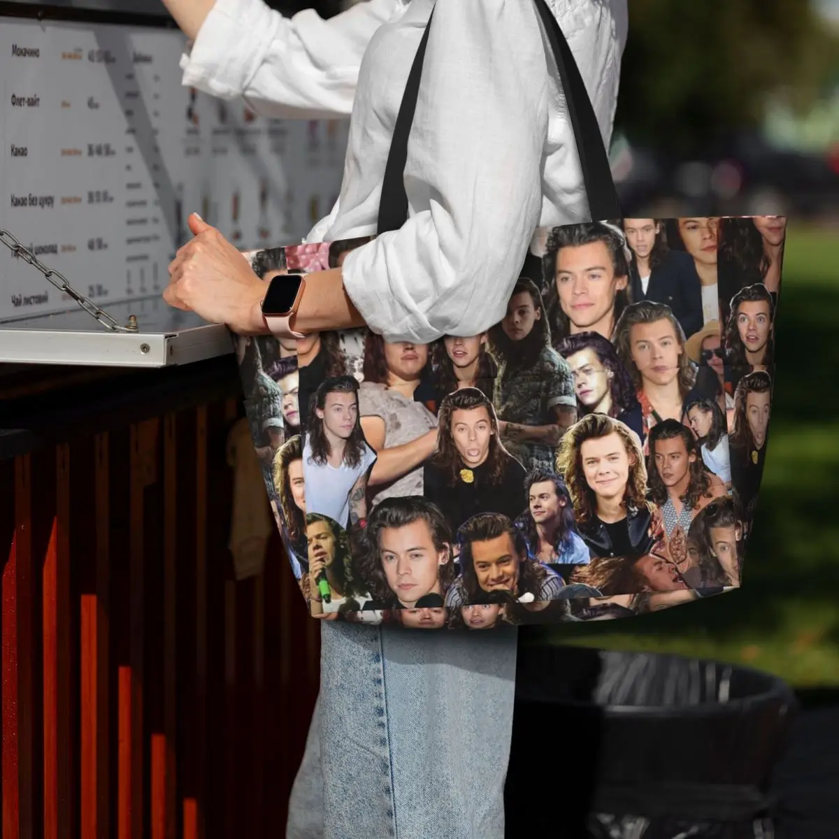 

Harrystyles Beach Tote Bag Sport Gym Yoga Duffle Large Tote Bag Women Travel Bag Fitness bag