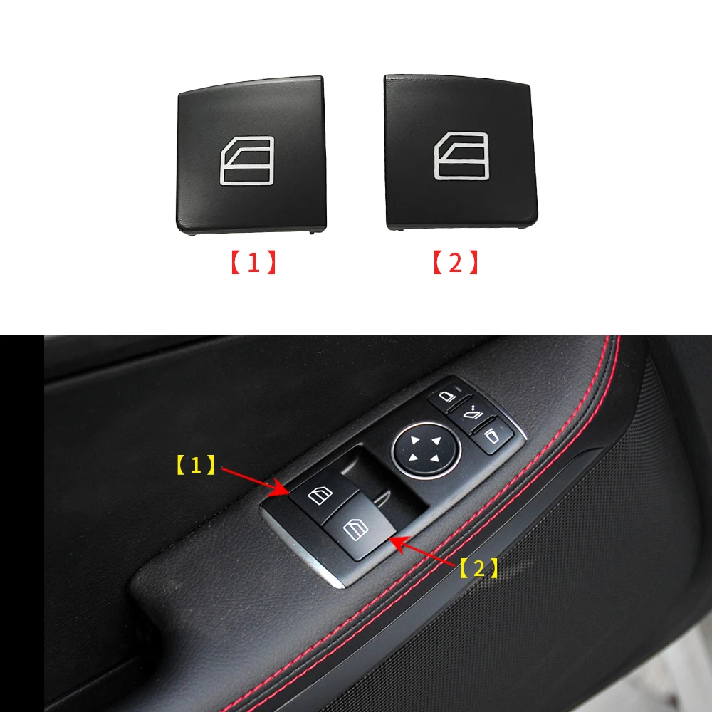 For Mercedes W172 W231 Class Car Electric Power Master Window Switch Button Cover Cap For  Benz SLK200 SLK300 Sl 350 SL400 SL500