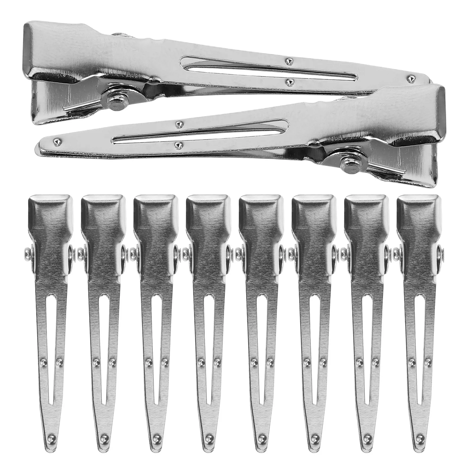 Stainless Steel Duckbill Hair Clips Small Metal Alligator Sectioning Clips for Curls Waves Dreads Locs 1 Pack