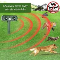 Ultrasonic Animal Repellant Outdoor Solar Powered PIR Motion Garden Waterproof Animal Deterrent For Farm Yard 2025 NEW