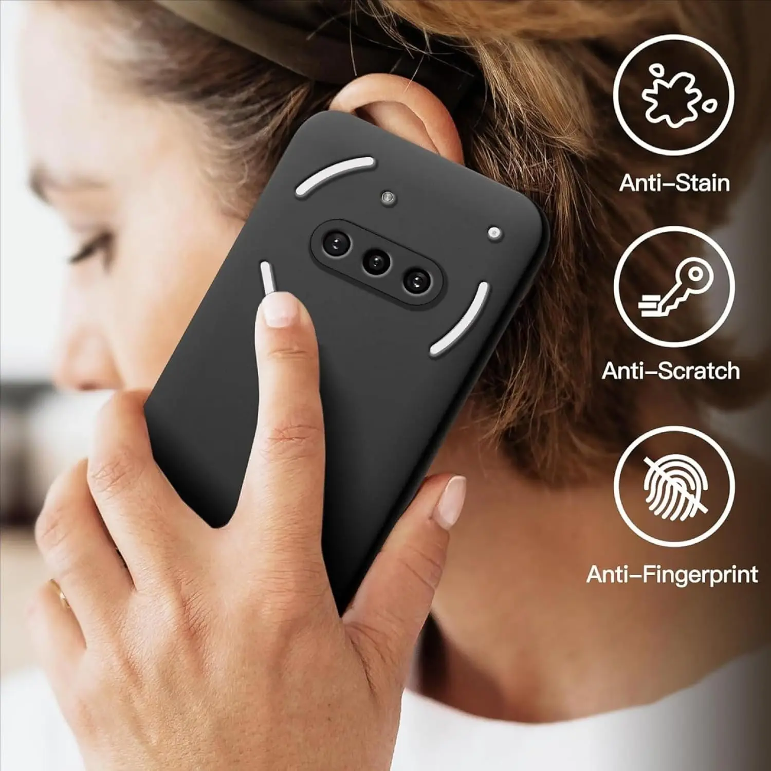 Elastyczne etui z płynnego silikonu na telefon Nothing 3A Pro 2A Plus Pokrowiec ochronny Bumper Fundas Coque Shell Capa