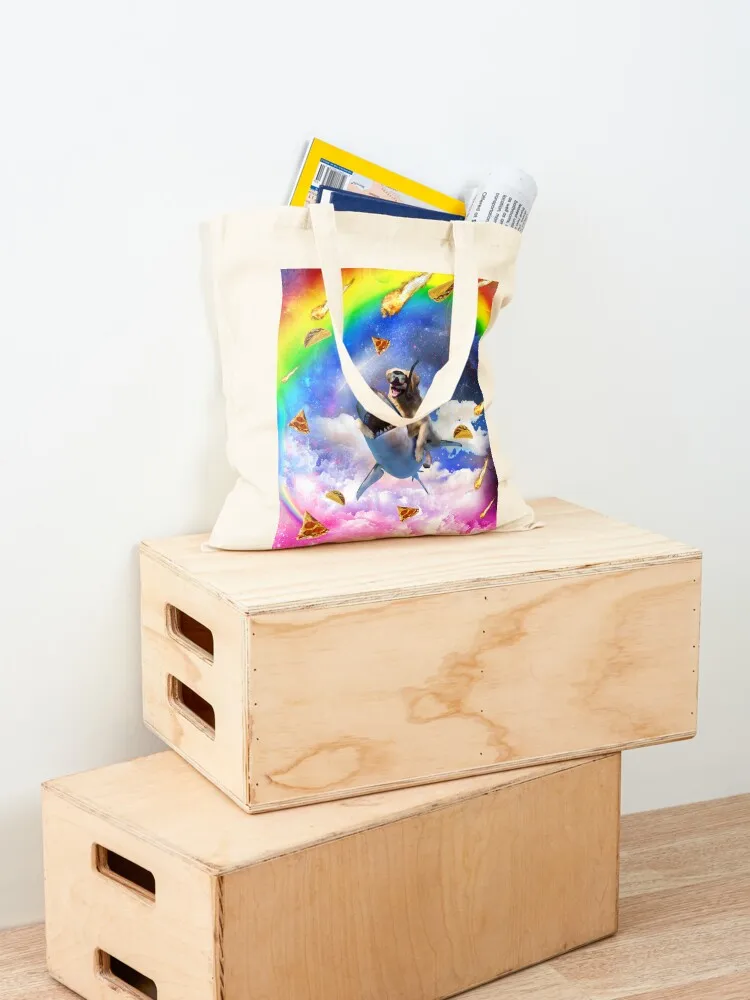 الفضاء الذهبي المسترد الكلب ركوب القرش قوس قزح حمل حقيبة الإناث حقيبة يد نسائية حقيبة نسائية ايكو #4