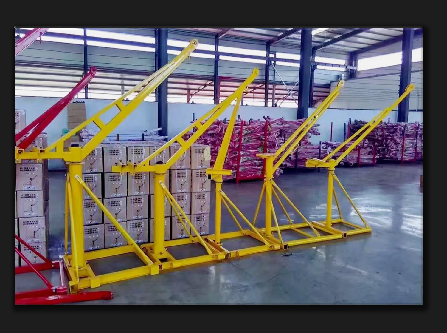 For Small Crane 360 Degree Rotary Outdoor Lifting Machine Home Decoration Construction Site Brick Hoist Portable Heavy Duty