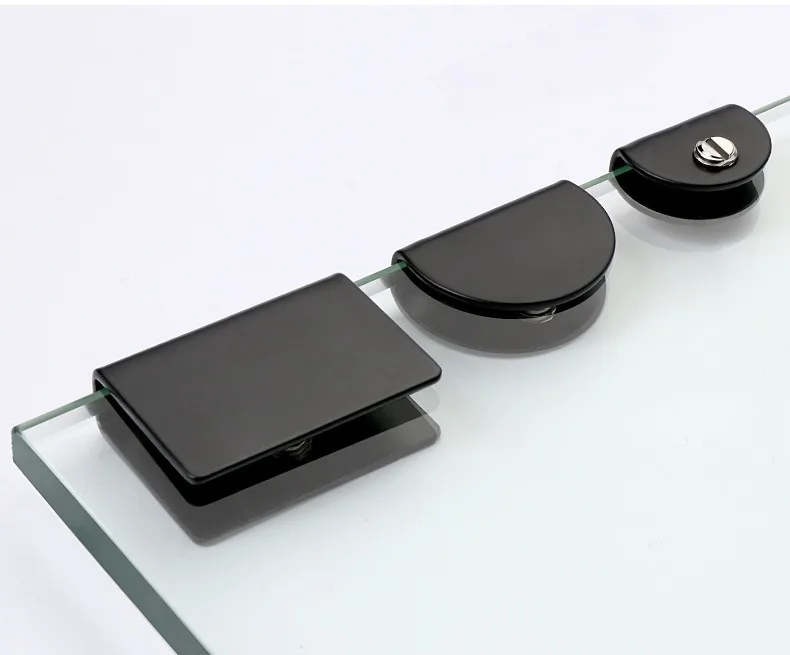 4 Stück Glasklemmenhalter Regalclip Edelstahlhalterung für 6mm 8mm 10mm 12mm dicke Platten Quadratische Glasklemmen – Detail 3