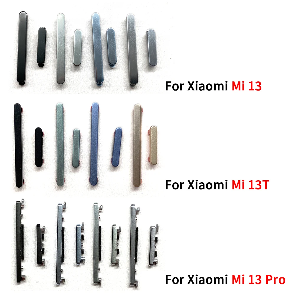 NEW Side Volume Button + Power ON / OFF Buttton Key Set Replacement Repair Spare Parts For Xiaomi Mi 13 / Mi 13 Pro / Mi 13T