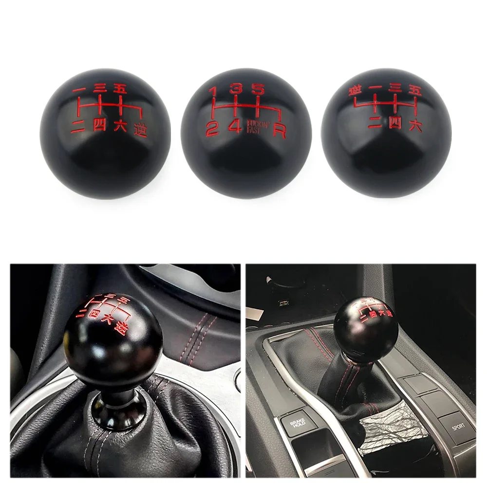 

JDM style black 6 Speed M10X1.5/M10X1.25/M8X1.25 Gear Shift Knob For Honda Acura/TOYOTA/NISSAN2028