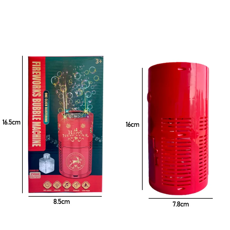 Maszyna do robienia bańek mydlanych z 38 otworami, elektroniczna, automatyczna, na podłogę, prezenty świąteczne, zabawki świąteczne.