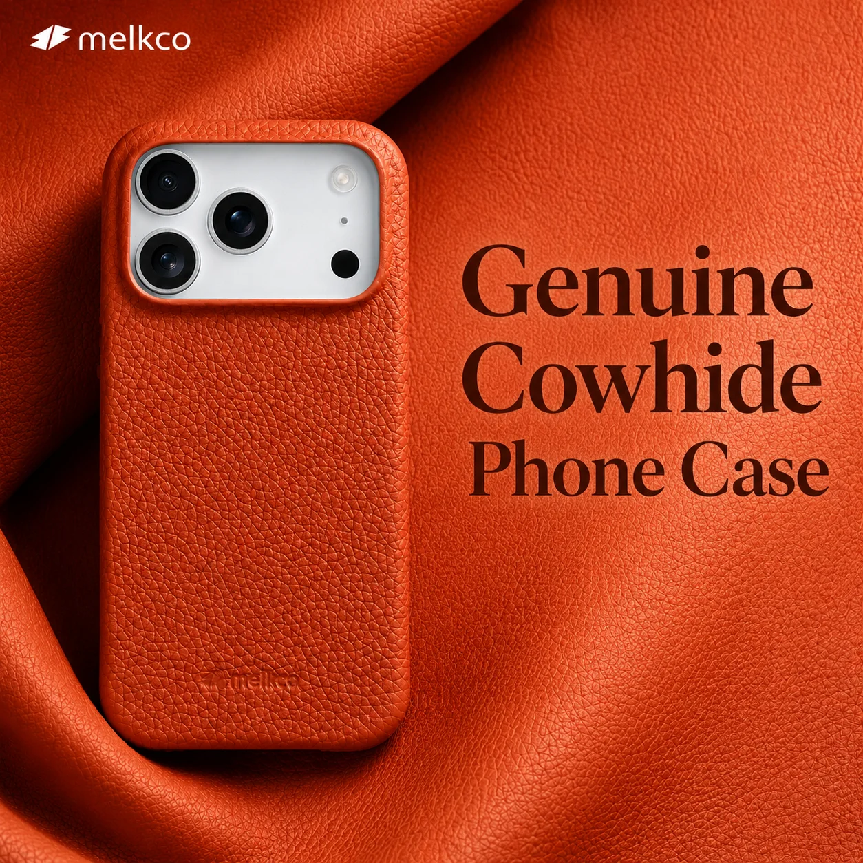 

Melkco 100% Genuine Leather Case For iPhone16 17 Pro Max Air Cover with MagSafe protective luxury Cow Magnetic cases