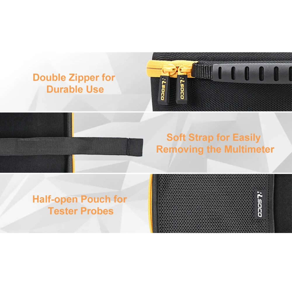 Protective Hard Case for Fluke 289/287 True-RMS Logging Multimeter & UNI-T UT181A TRMS Datalogging Digital Multimeter(only case)