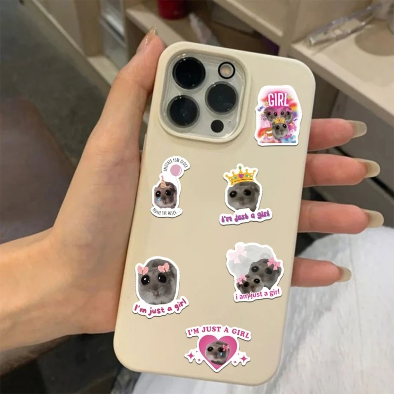 SaHamster Stickers for Kids Teens for Hamster Lover Hand Account Ready to Creat!! Funny Memes Stickers For Guitar Phones