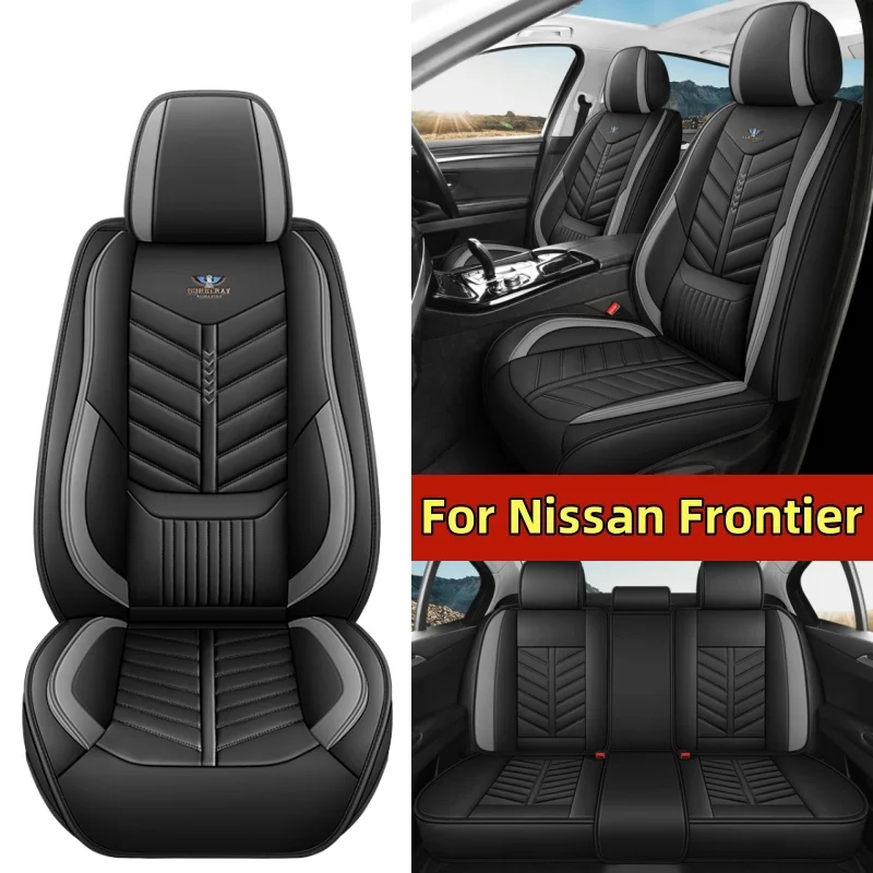 

For Nissan Frontier Car seat cover waterproof wear-resistant PU leather waist-fixed full set 5 seats full wrap seat cover