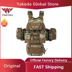 YAKEDA Tactical Vest Quick-release Outdoor Suit Supplies Training Vest Multi-functional Wear-resistant CS Field Hunting Vest