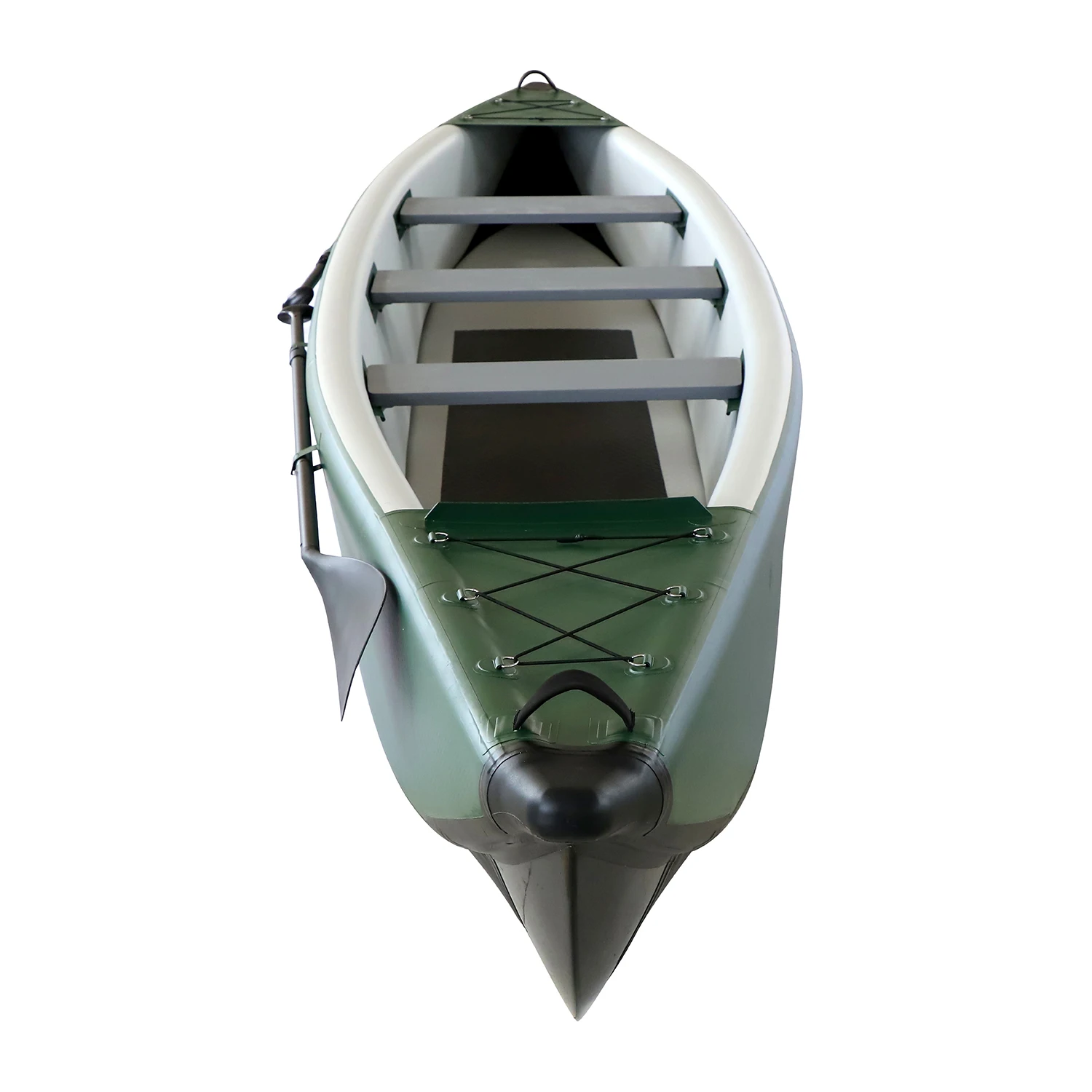 Creative Design 425cm Full Drop Stitch 3 Air Chamber Inflatable Canoe Kayak For 3 Person