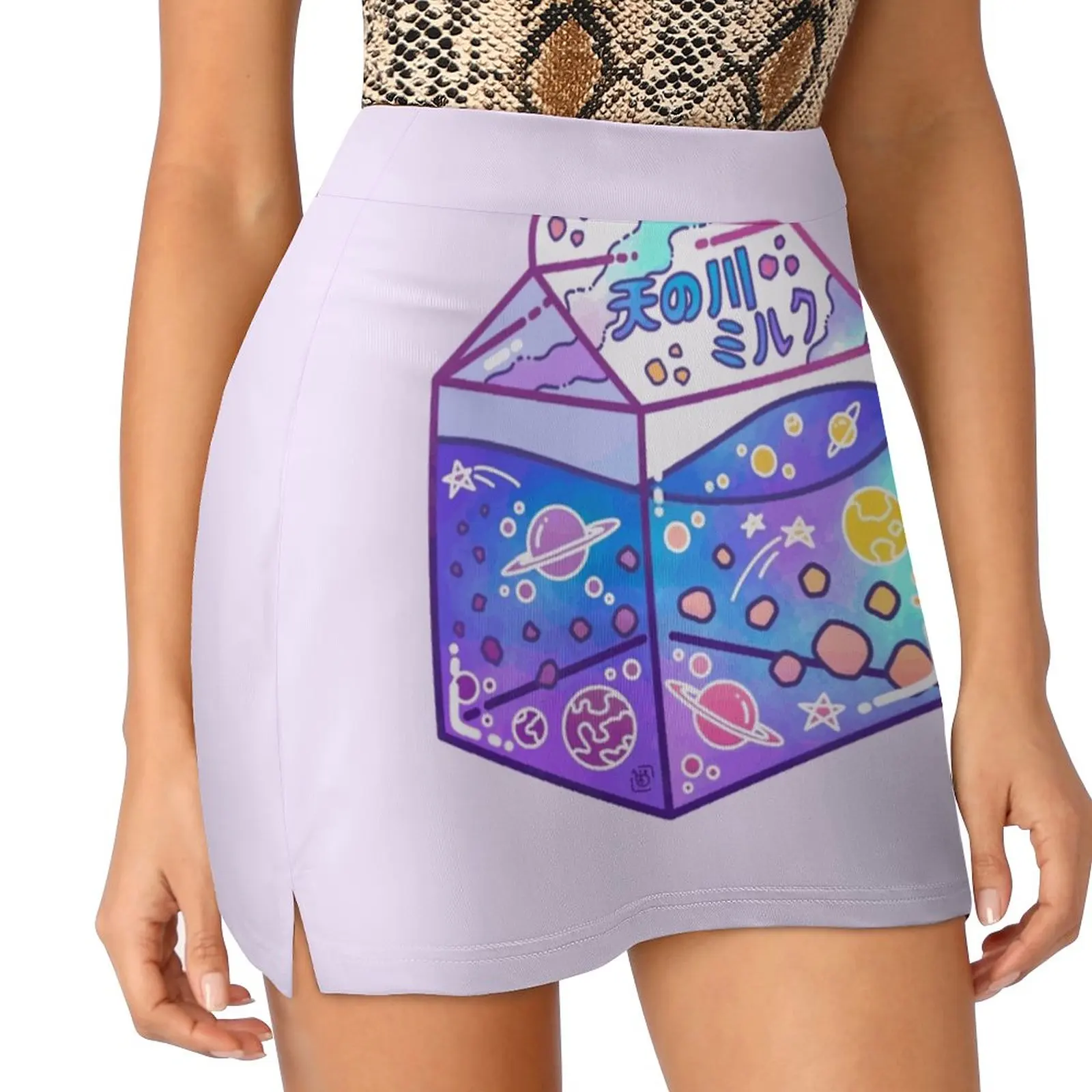 Milky Way Milk Carton Women's skirt Sport Skort Skirt With Pocket Fashion Korean Style Skirt 4Xl Skirts Space Galaxy Galaxy