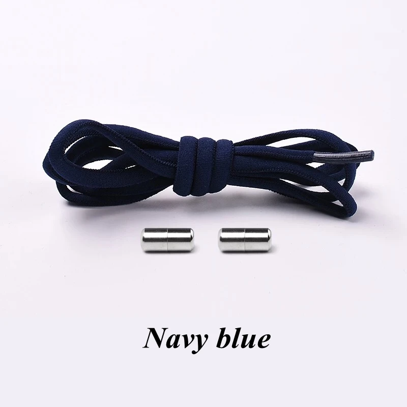 1/2/4 pairs Semicircle No Tie Shoelaces Elastic Sneakers shoelace Metal Lock Lazy Laces for Kid and Adult One size fits all shoe