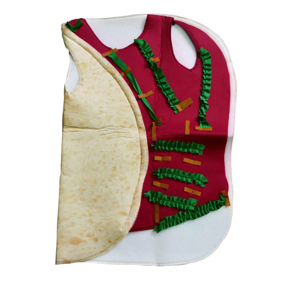 

Children Performance Costume Halloween Props Polyester Funny Cartoon Design Comfortable Kids Taco Costumes Baby Clothes