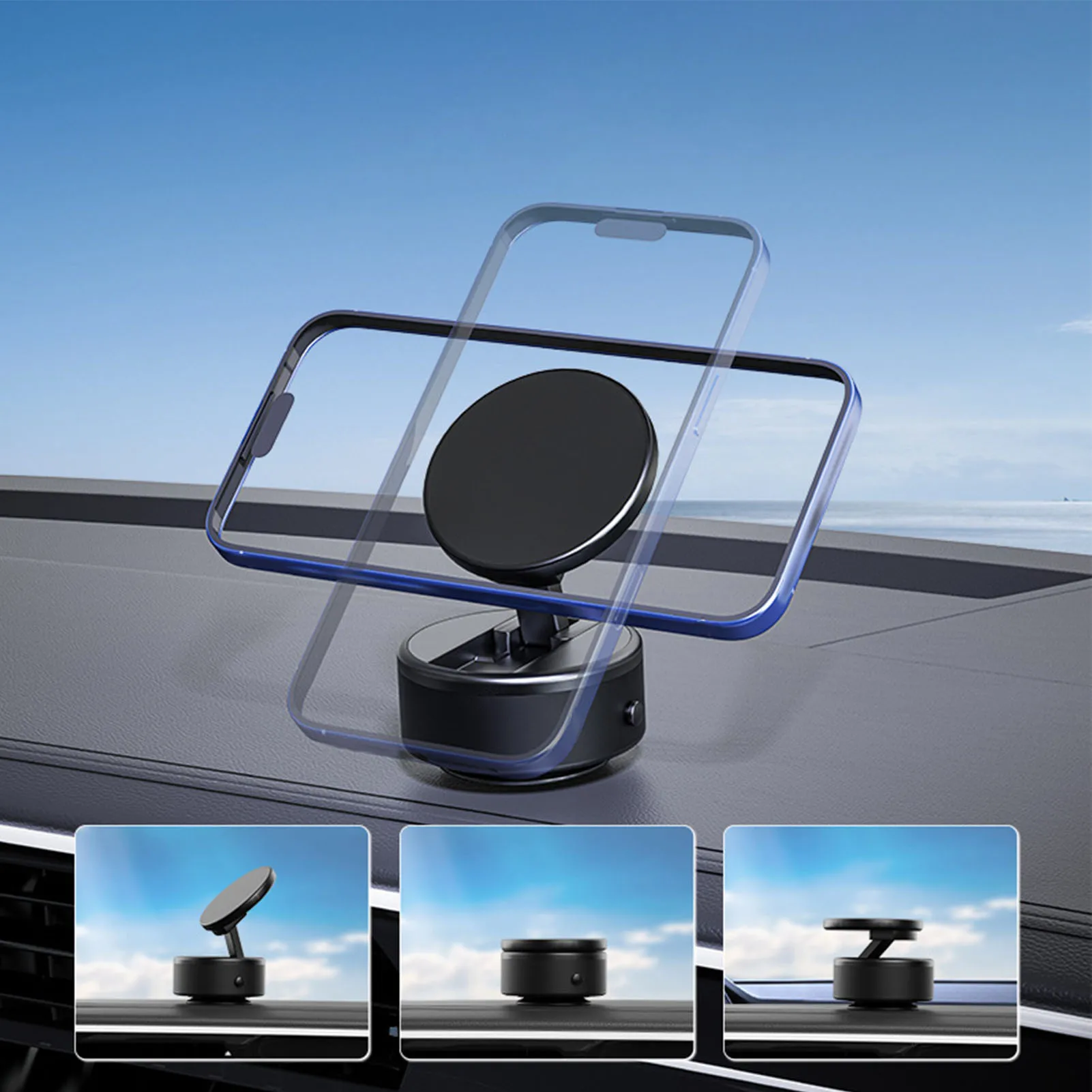 

Suction Cup Phone Holder 360 Degree Rotating Suction Cup Phone Mount Easy Installation Durability Stability for Car