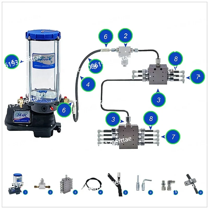 Lubrication System Grease Pump for Machine Electric Automatic Grease Pump Central Lubrication Pump Automatic Grease Lubrication