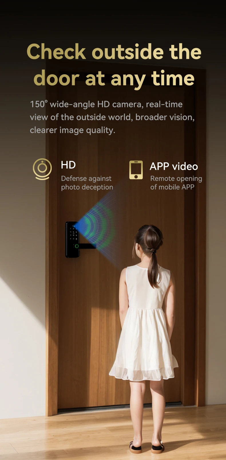 Glomarket Tuya Wifi Keyless Deadbolt Lock Serraduras Electric Handle Front Door Lock With Keypad Smart Fingerprint Digital Lock