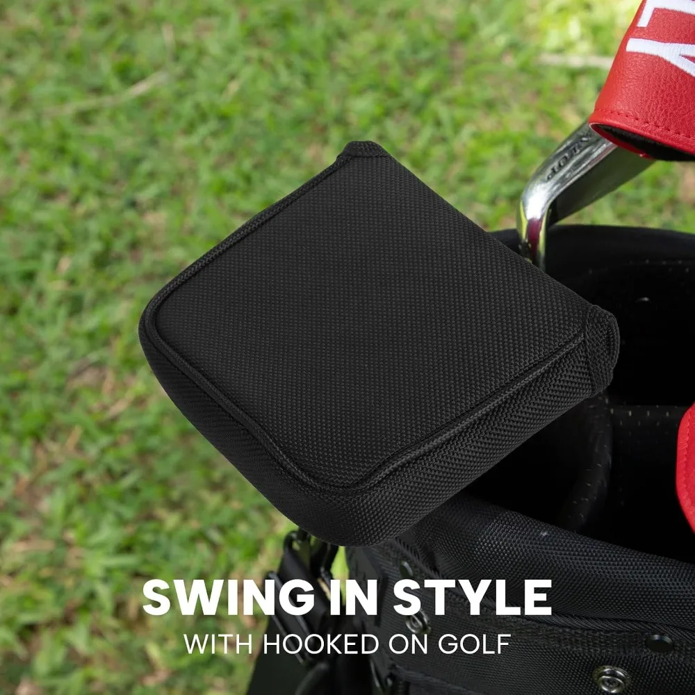 Mallet Putter Headcover Universal Golf Putter Covers Golf Putter Headcovers with Magnetic Closure Golf Club Cover for Most Brand view 2