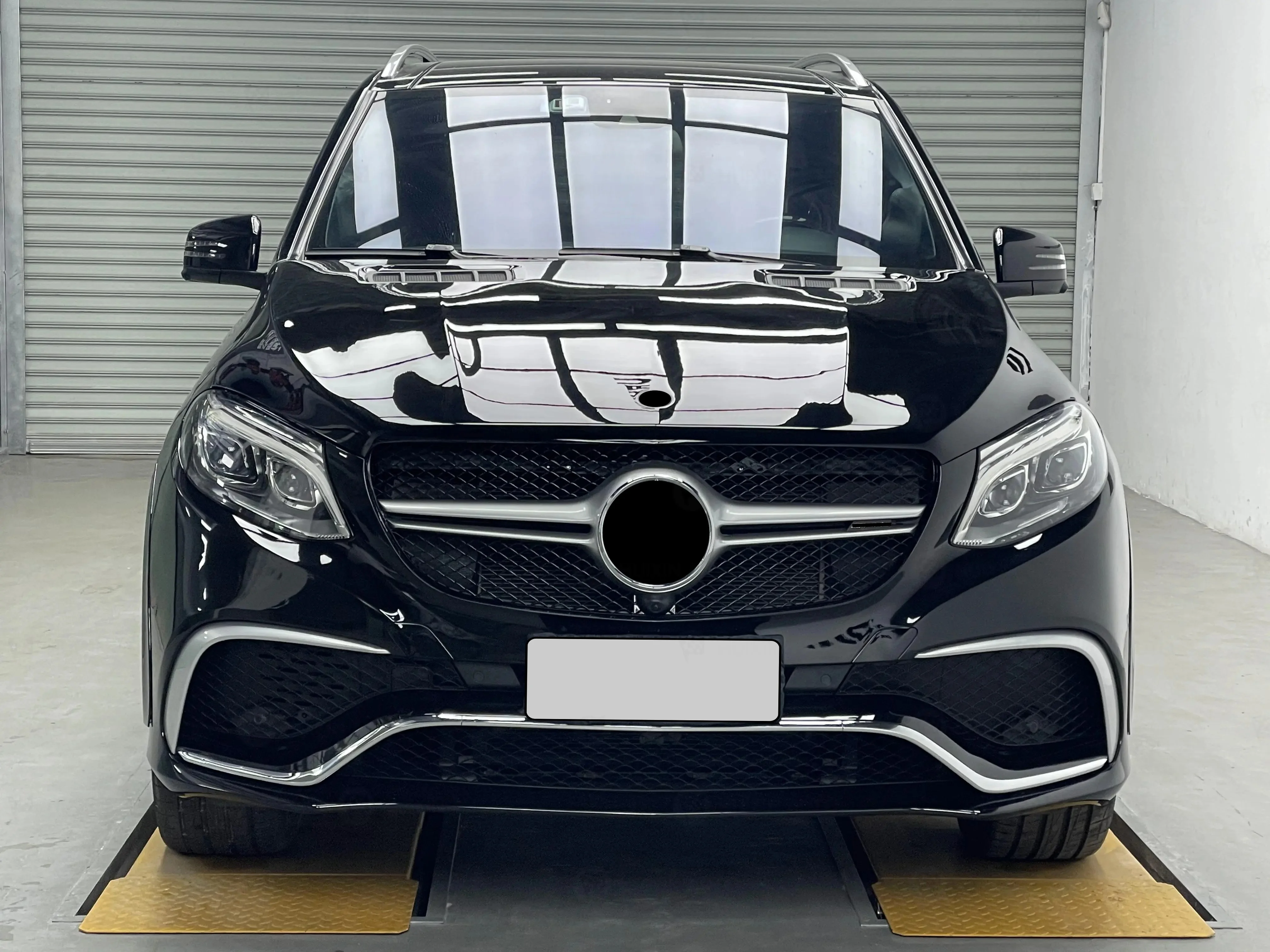 Flying Wing Body Kit Include Front And Rear Bumper With Grille Headlight Taillight Hood For Benz ML W166 2012-2015 Change To GLE view 2