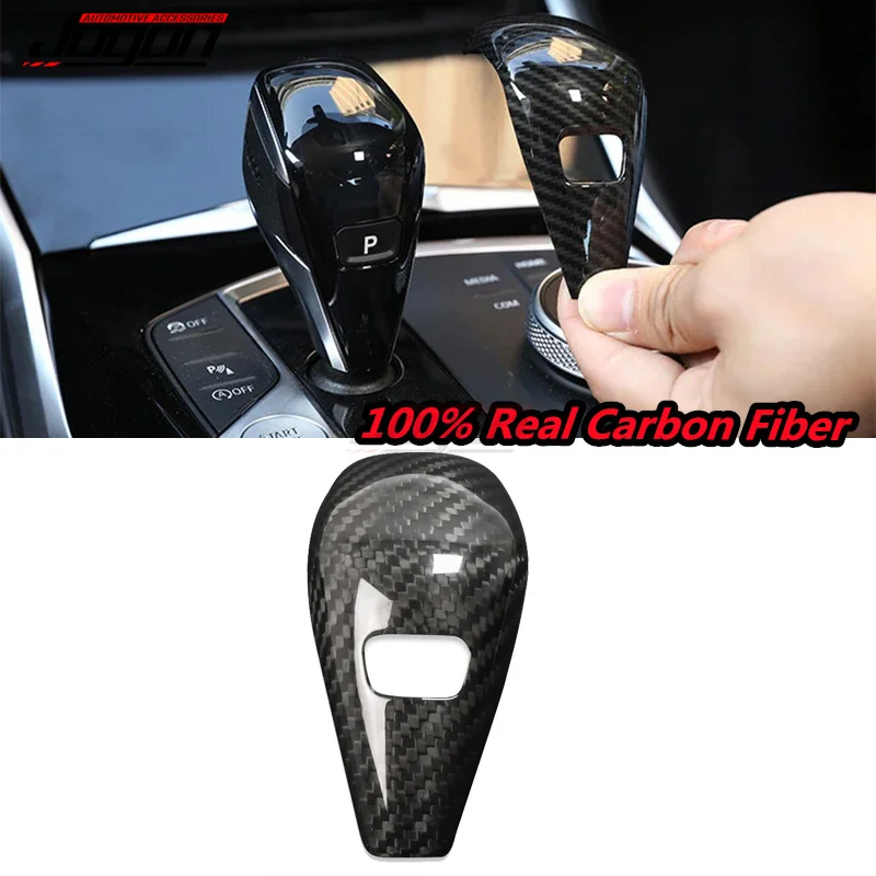 100% Real Carbon Fiber Gears Knob For BMW G20 G21 X3 G01 X4 G02 2022 G29 G22 G23 G26 F40 F44 G42 Gear Knob Frame Car Interior