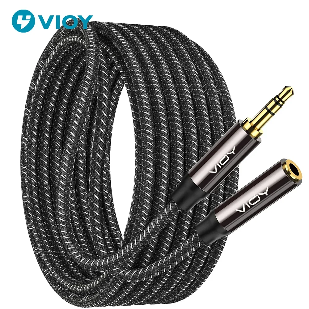 

Headphone Extension Cable Jack 3.5mm TRS Male To Female Stereo Audio Cable Nylon Braided Aux Cord for Car Smartphone Tablet Etc