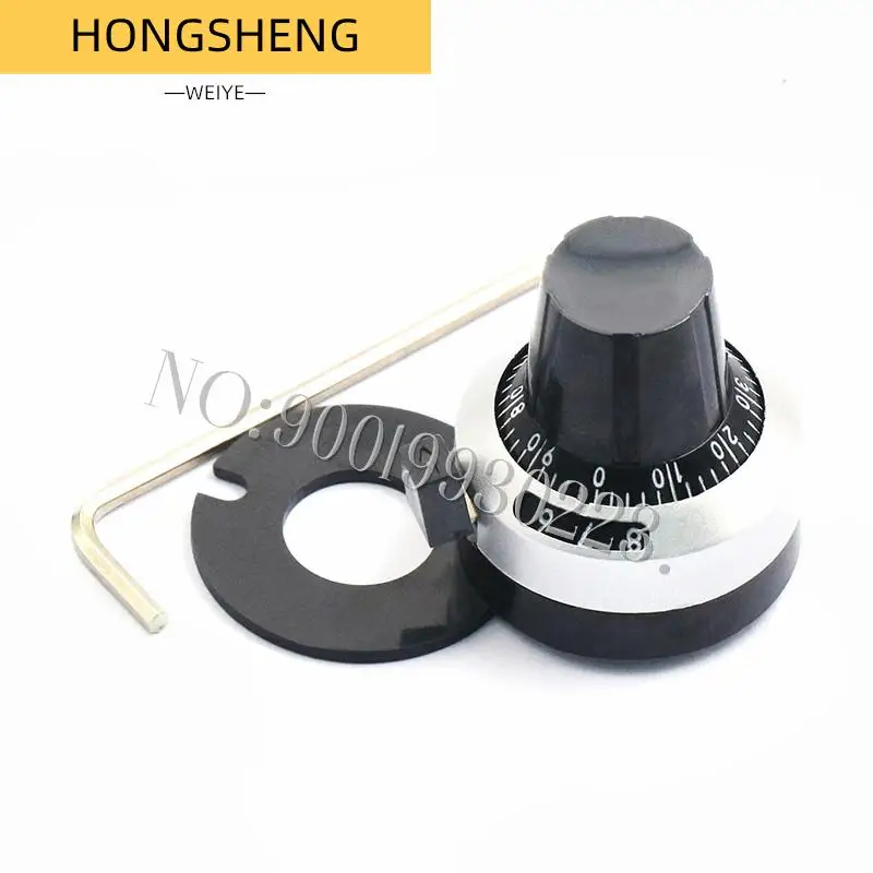 100% New 1pcs/lot 3590S 6.35 mm precision scale knob potentiometer knob equipped with multi-turn potentiometer