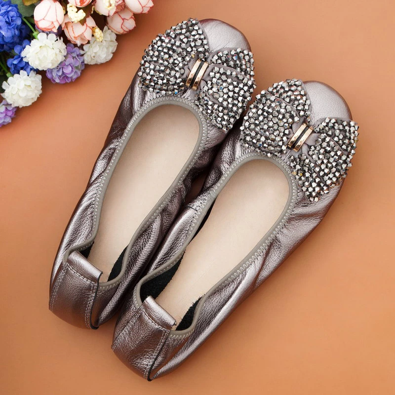 Ladies Ballet Flats New In Sandals Women Lolita Casual Outside 2024 Summer Fashion Slides Butterfly-Knot Female Loafers Shoes