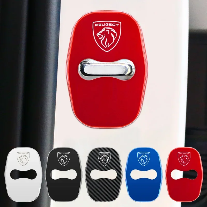 

Car Styling Door Lock Cover Protection Stickers for Peugeot 206 307 308 3008 207 208 407 508 2008 5008 107 106 308CC Accessories