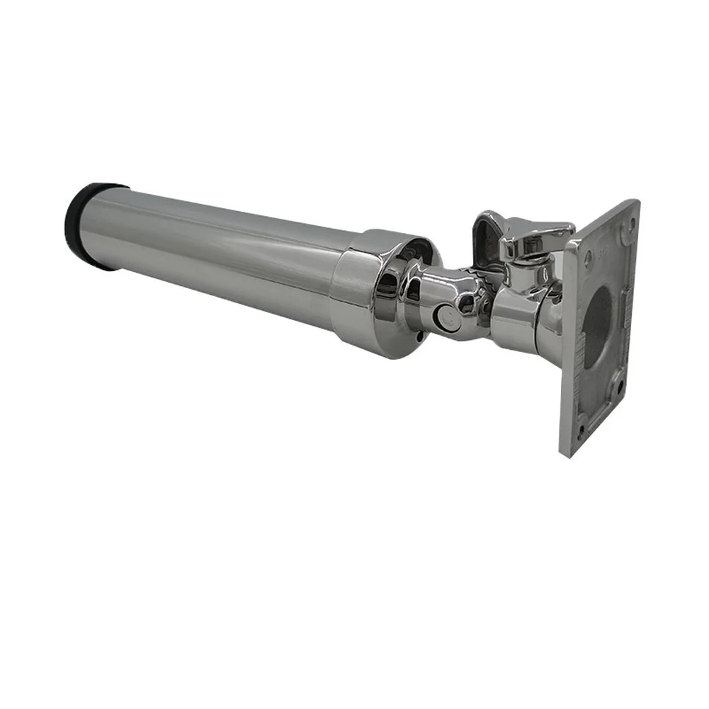 Square Base Holder Adjustable Rod Holder Weather Resistant Anti Tipping Base Secure Fit Design Compact Fishing Rod Accessory