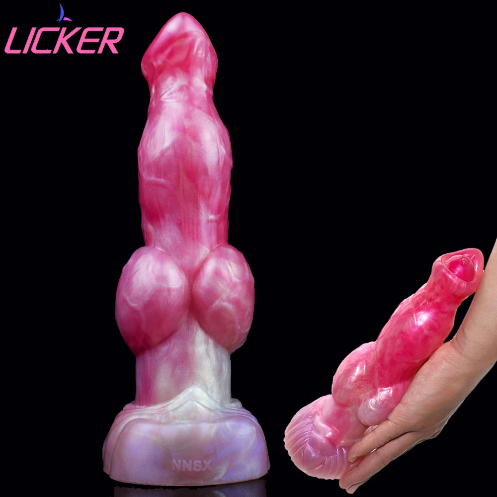 

LICKER Dick Toys Animal Dog Knot Realistic Dildo Fantasy Sex Goods Adult Game Penis For Female Masturbator Vaginal Stimulation