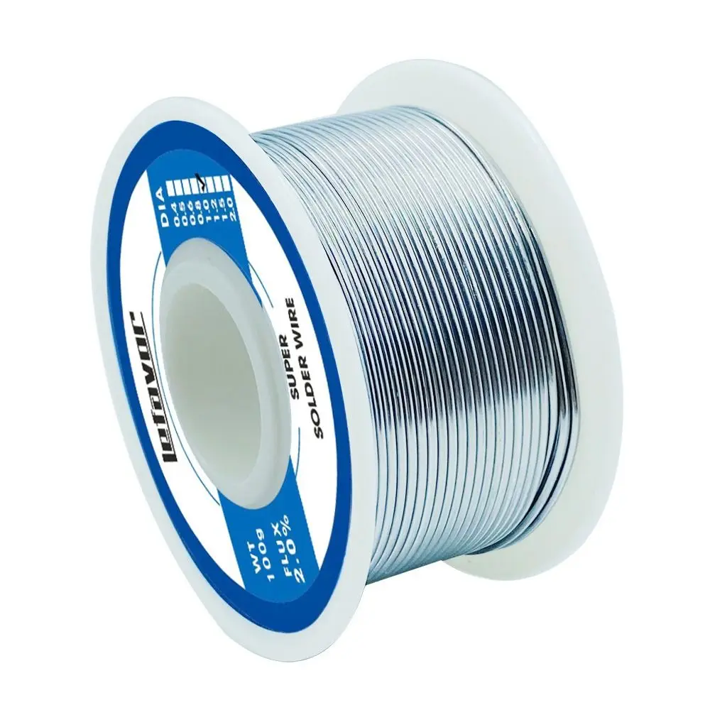 FLUX 2.0% Low Temperature Welding Wire No-clean 20g 50g 100g 0.8 1.0mm Soldering Wire Roll Low-melting Lighter Solder Wire