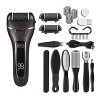 Electric Callus Remover Professional Foot File Grinder Pedicure Machine Rechargeable Heel Cracked Dead Skin Scrubber 3 Heads