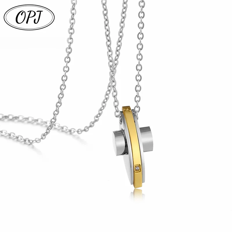 Aço inoxidável oco cruz colar pingente para mulheres homens encantos cristãos corrente de metal fé oração jóias fazendo acessórios