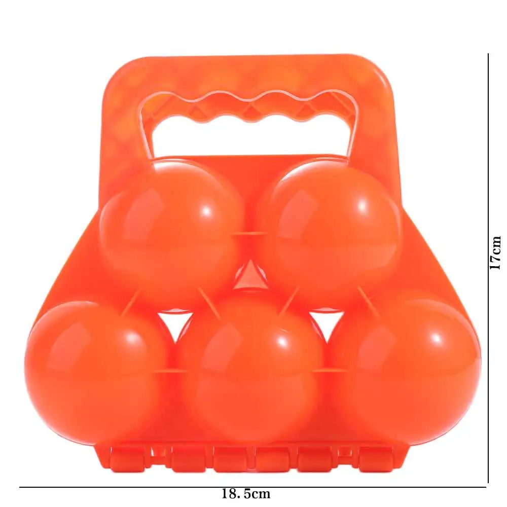 Clip para hacer bolas de nieve de plástico, herramienta de molde de bolas de nieve de doble bola resistente al desgaste, Clip de lucha de invierno seguro y duradero, juguete para invierno al aire libre