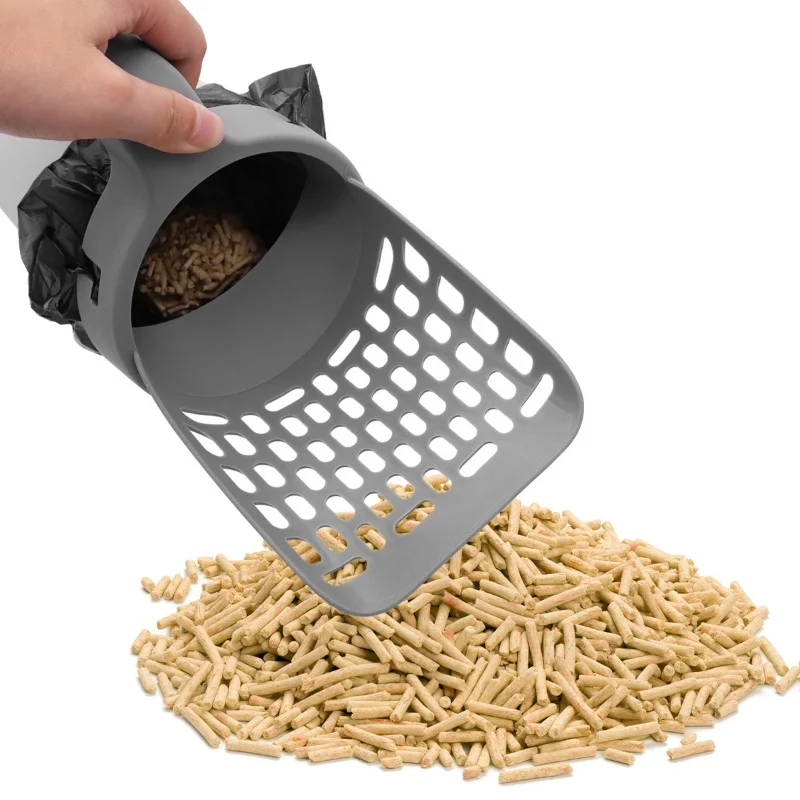 

Самоочищающаяся лопата для кошачьего туалета, совок с запасным мешком, туалет для домашних животных, сборщик мусора, принадлежности для кошек, ящик для мусора, инструмент для чистки